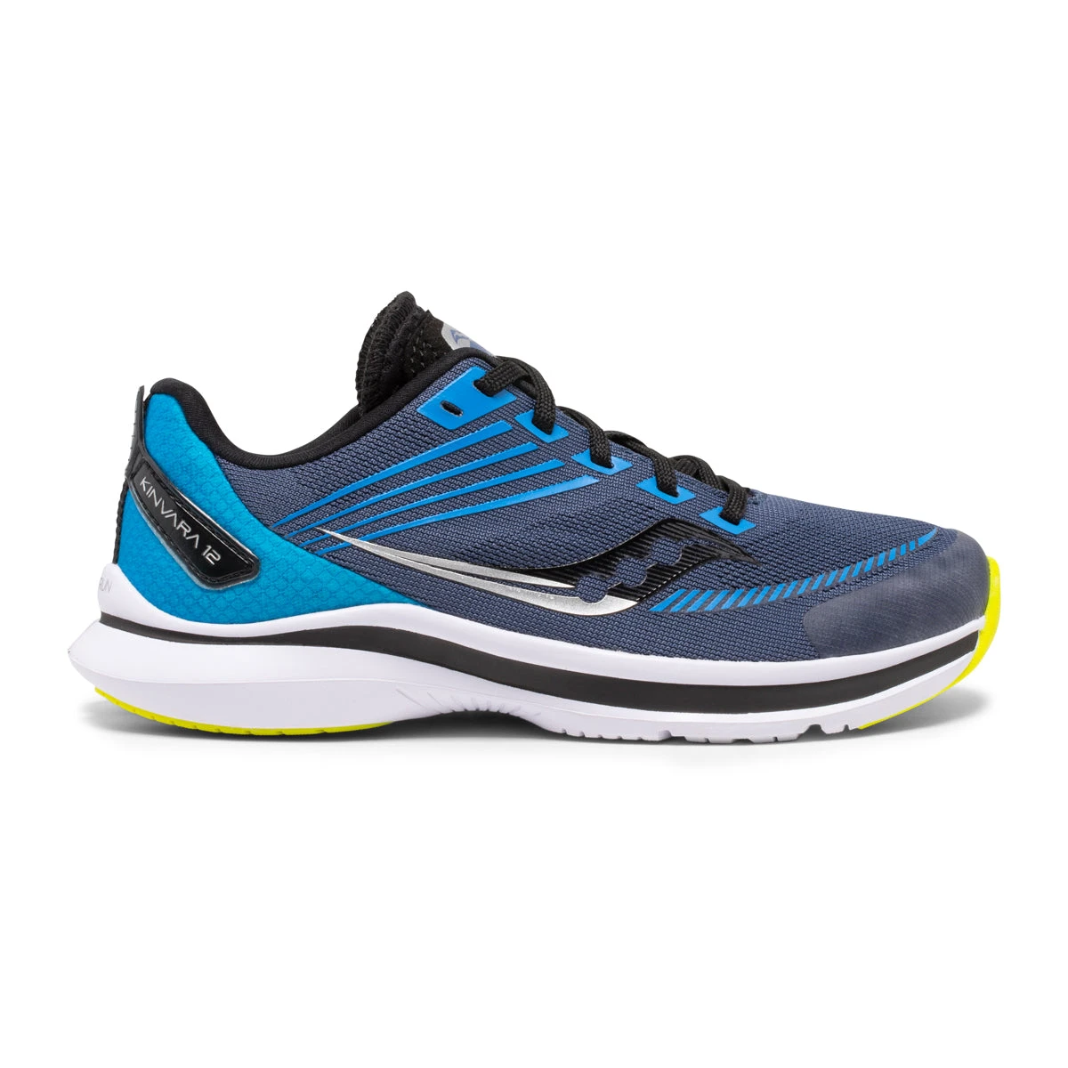 Saucony Youth Kinvara 12 Running Shoe - Navy 1 Saucony Youth Kinvara 12 Running Shoe - Navy