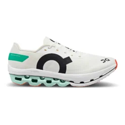 On Running Men's Cloudboom Echo Running Shoe - White/Mint - Regular (D)
