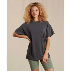 Women's Primo Oversized Short Sleeve Crew - Soot