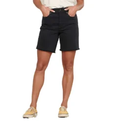 Women's Balsam Seeded Cutoff Short - Washed Black