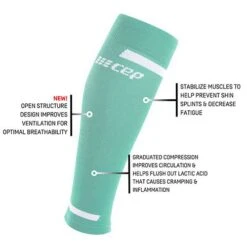 CEP Women's The Run Compression Calf Sleeves 4.0 - Ocean -Patagonia Shop The Run Calf Sleeves 4.0 ocean infograph 5 1800x1800 41ee4ca8 3d7e 4dad 8495 7a066a513ae5
