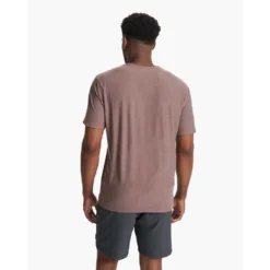 Vuori Men's Strato Tech Tee - Hazel Heather -Patagonia Shop V126HAH FA23 M ECOMM TOPS BACK TOPS 4