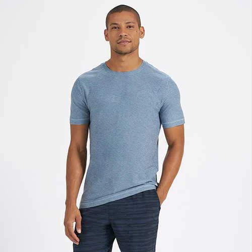 Vuori Strato Tech Tee - Cloud Heather 2 Vuori Strato Tech Tee - Cloud Heather - Image 2