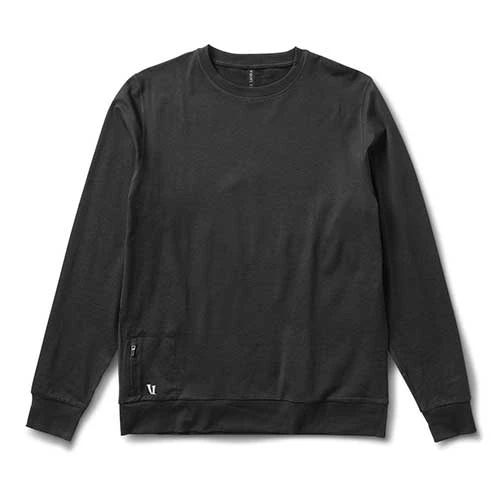 Vuori Ponto Performance Crew - Black Heather 1 Vuori Ponto Performance Crew - Black Heather