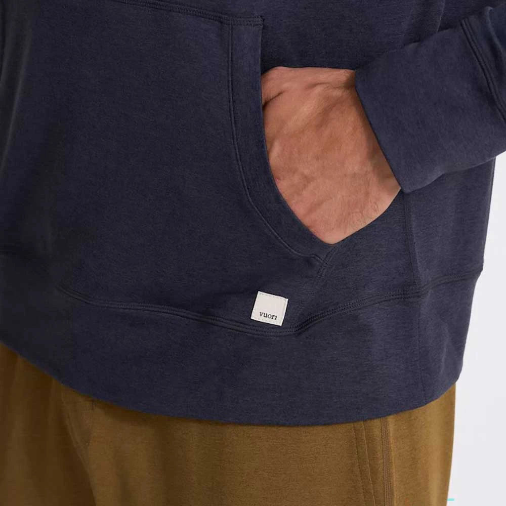Vuori Men's Ponto Performance 1/2 Zip Hoodie - Midnight Heather - Image 2