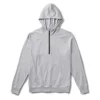 Vuori Men's Ponto Performance 1/2 Zip Hoodie - Platinum Heather