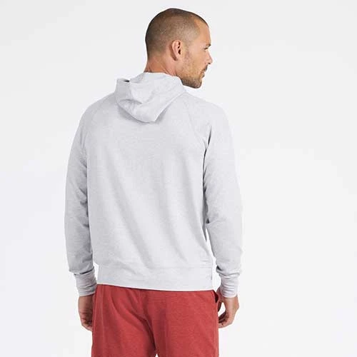 Vuori Men's Ponto Performance 1/2 Zip Hoodie - Platinum Heather 5 Vuori Men's Ponto Performance 1/2 Zip Hoodie - Platinum Heather - Image 5