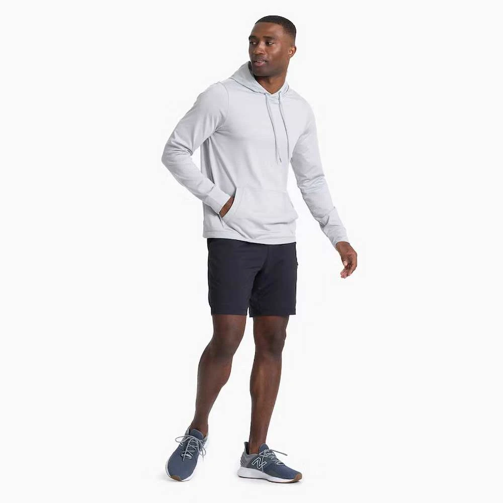 Vuori Men's Sunday Element Hoodie - Platinum Heather - Image 2