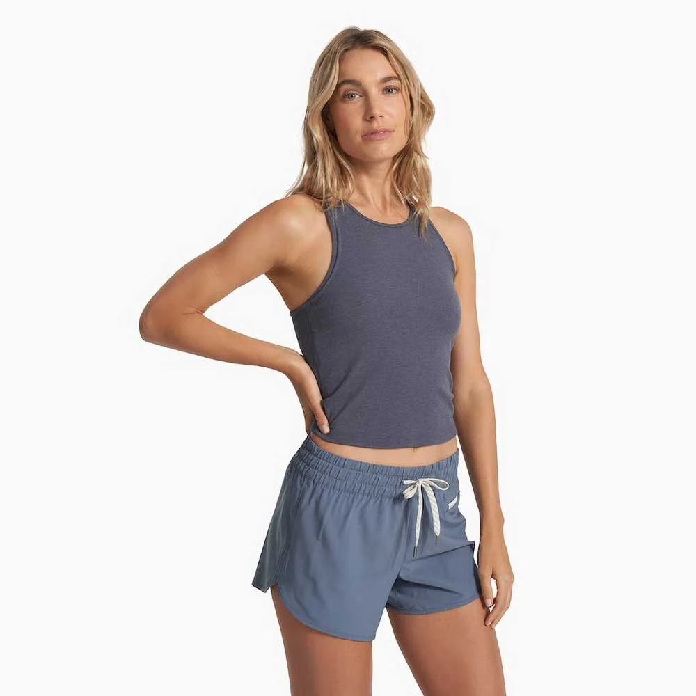 Vuori Women's Mudra Plyo Tank - Azure Heather 2 Vuori Women's Mudra Plyo Tank - Azure Heather - Image 2