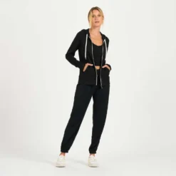 Vuori Women's Halo Performance Hoodie - Black Heather