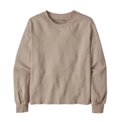 Patagonia Women's Regenerative Organic Pilot Cotton Essential Pullover - Shroom Taupe