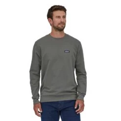 Patagonia Men's Regenerative Organic Certified Cotton Crewneck Sweatshirt - Noble Grey 6 Patagonia Men's Regenerative Organic Certified Cotton Crewneck Sweatshirt - Noble Grey -Patagonia Shop WBF22 26346 NGRY TM1