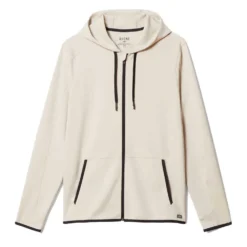 Men's Warm Up Tech Full Zip Hoodie - Stone