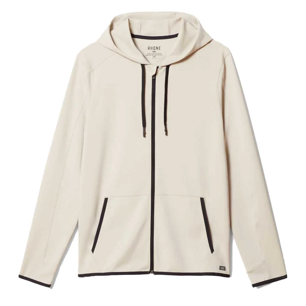 Men's Warm Up Tech Full Zip Hoodie - Stone 1 Men's Warm Up Tech Full Zip Hoodie - Stone