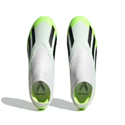 ADIDAS Unisex X Crazyfast .3 Laceless FG Soccer Cleat - Cloud White / Core Black / Lucid Lemon- Regular (D) 13 ADIDAS Unisex X Crazyfast .3 Laceless FG Soccer Cleat - Cloud White / Core Black / Lucid Lemon- Regular (D) -Patagonia Shop X CRAZYFAST.3 LL FG White HQ4515 02 standard