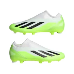 ADIDAS Unisex X Crazyfast .3 Laceless FG Soccer Cleat - Cloud White / Core Black / Lucid Lemon- Regular (D) 14 ADIDAS Unisex X Crazyfast .3 Laceless FG Soccer Cleat - Cloud White / Core Black / Lucid Lemon- Regular (D) -Patagonia Shop X CRAZYFAST.3 LL FG White HQ4515 09 standard