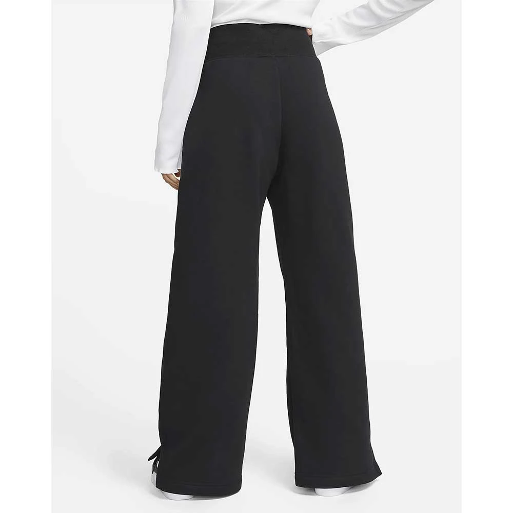 Nike Women's Fleece High Rise Pant Wide - Black 3 Nike Women's Fleece High Rise Pant Wide - Black - Image 3
