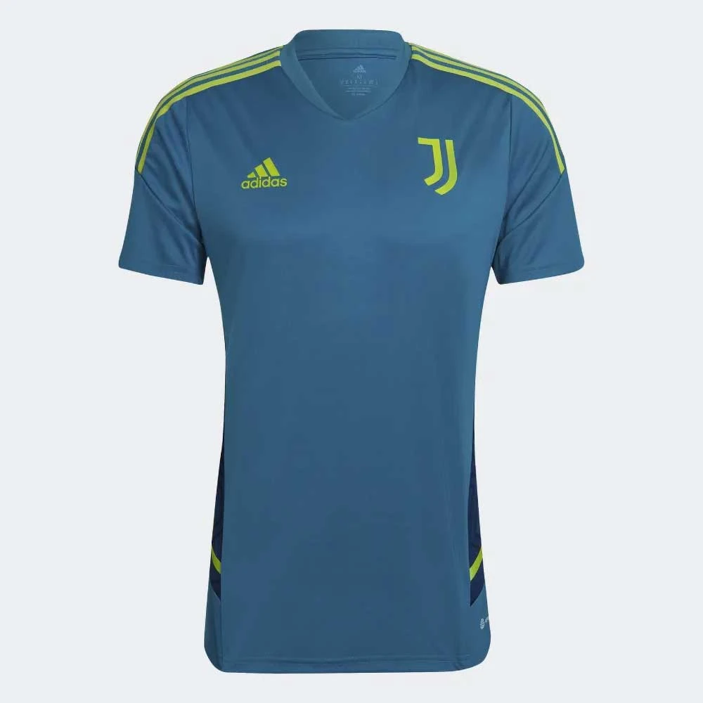 ADIDAS Men's Juventus Training Jersey - Active Teal 1 ADIDAS Men's Juventus Training Jersey - Active Teal