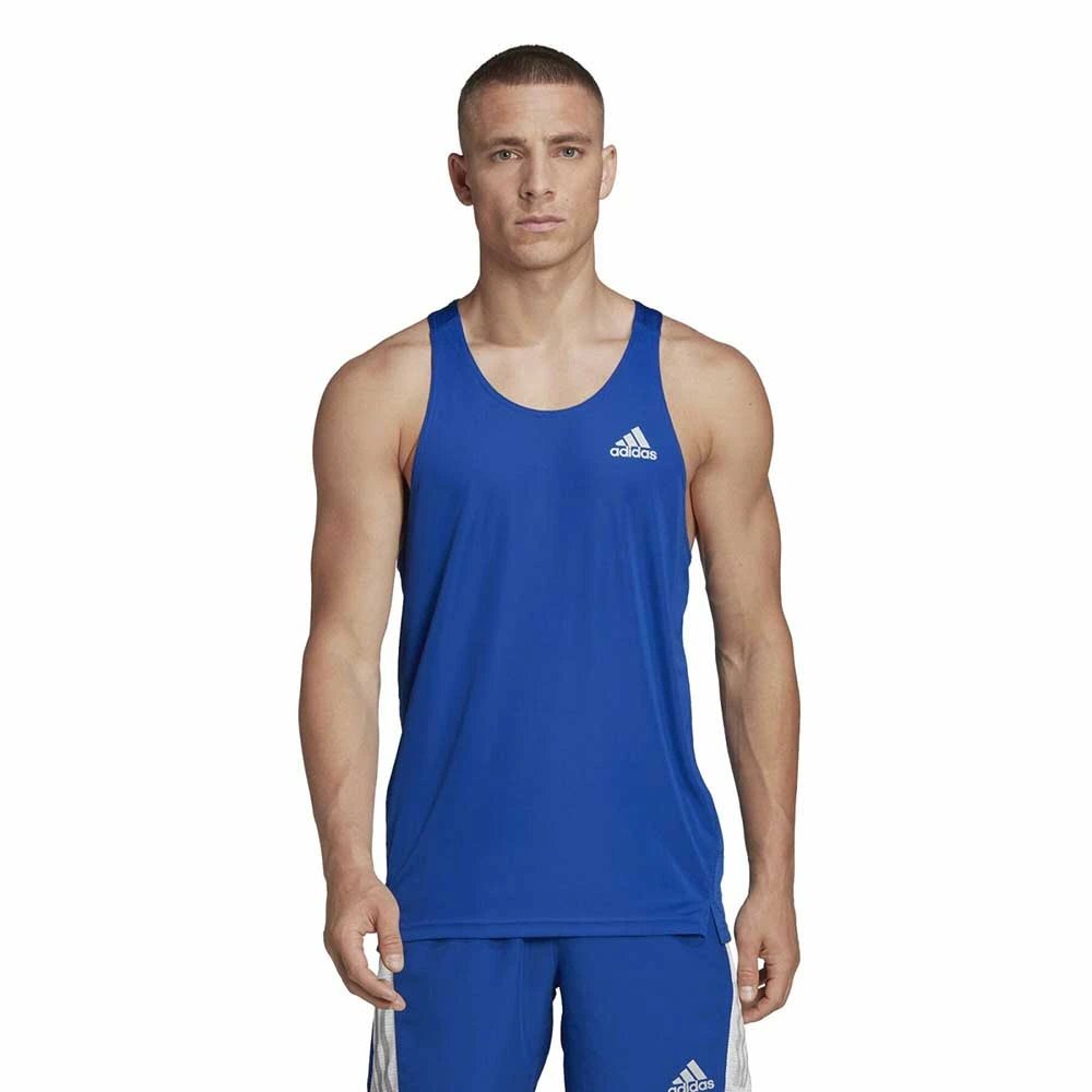 ADIDAS Men's Own The Run Singlet - Team Royal Blue 2 ADIDAS Men's Own The Run Singlet - Team Royal Blue - Image 2