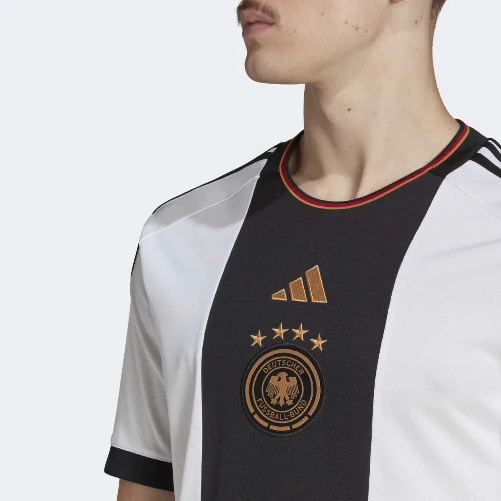 ADIDAS Men's Germany 2022 Home Jersey - White 7 ADIDAS Men's Germany 2022 Home Jersey - White - Image 7