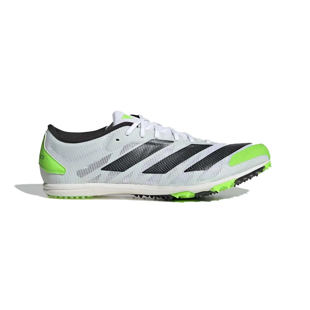 ADIDAS Unisex AdiZERO XC Spikes - Cloud White/Night Metallic/Solar Green - Regular (D) 1 ADIDAS Unisex AdiZERO XC Spikes - Cloud White/Night Metallic/Solar Green - Regular (D)