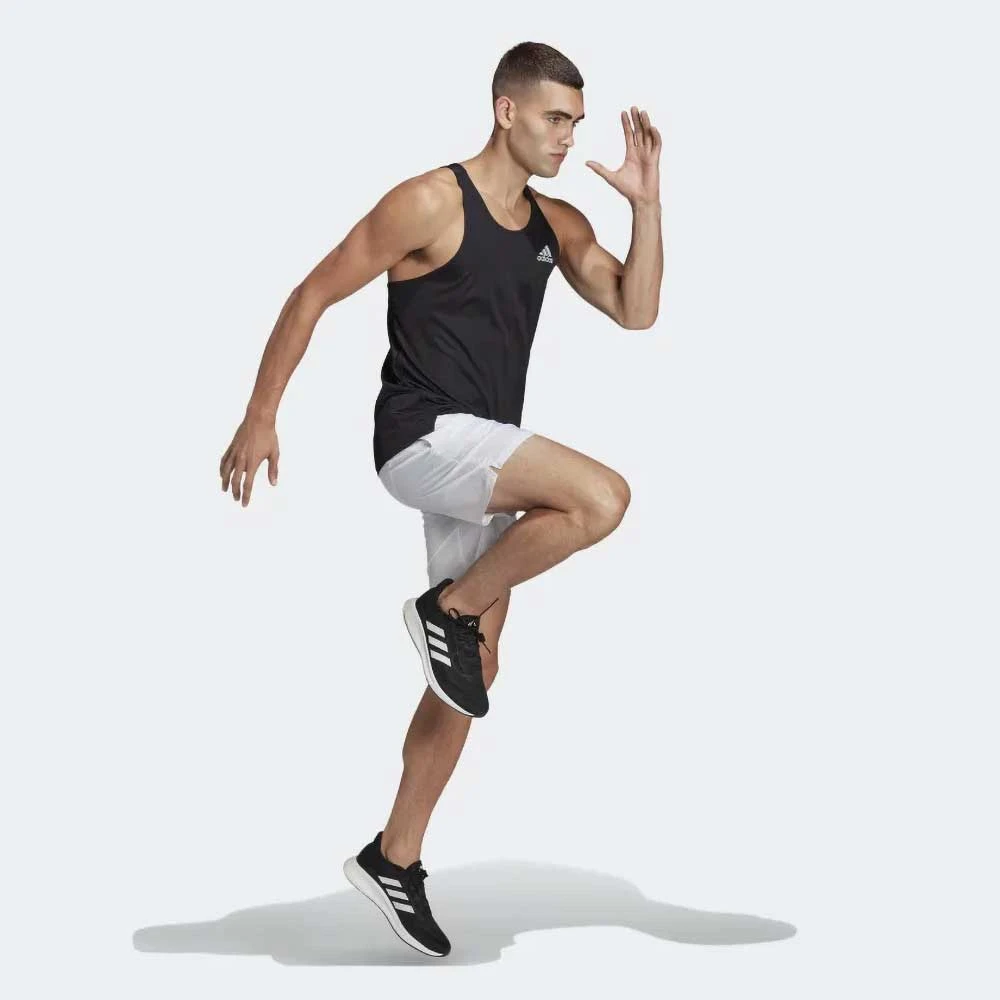 ADIDAS Men's Own The Run Singlet - Black 4 ADIDAS Men's Own The Run Singlet - Black - Image 4