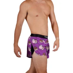 Men's Choccy Cows 2" Split Short - Choccy Cows -Patagonia Shop chicknlegs mens choccy cows 2 inch split running shorts side view