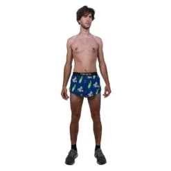 Men's Blue Sharks 2" Split Short - Blue Sharks 7 Men's Blue Sharks 2" Split Short - Blue Sharks -Patagonia Shop chicknlegs mens shark 2 inch split shorts front