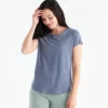 Women's Bamboo Current Tee - Heather Stonewash