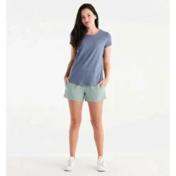 Women's Bamboo Current Tee - Heather Stonewash -Patagonia Shop current tee stonewash women 3