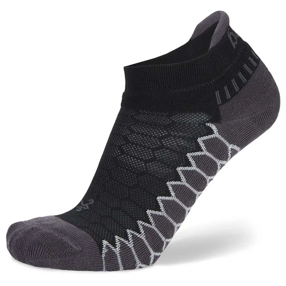 Balega Silver No Show Tab Running Socks- Black 2 Balega Silver No Show Tab Running Socks- Black - Image 2