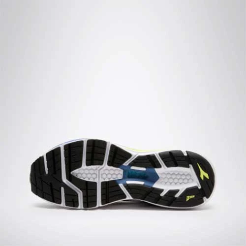 Diadora Men's Mythos Vortice 7 Running Shoe -Black Iris/White/Neon Yellow - Regular (D) 5 Diadora Men's Mythos Vortice 7 Running Shoe -Black Iris/White/Neon Yellow - Regular (D) - Image 5