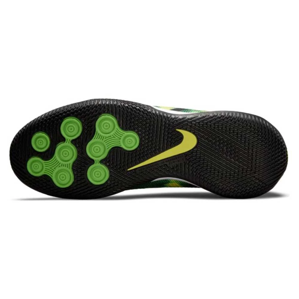 JR Nike Phantom GT2 DF SW IC Soccer Shoe - Black/Mtlc Platinum/Green Strike 6 JR Nike Phantom GT2 DF SW IC Soccer Shoe - Black/Mtlc Platinum/Green Strike - Image 6