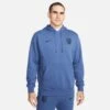 Nike Men's USA Club Fleece Pullover Soccer Hoodie- Mystic Navy/Black