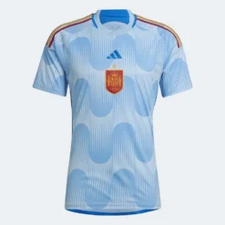 ADIDAS Men's Spain 2022 Away Jersey - Glow Blue/Glory Blue