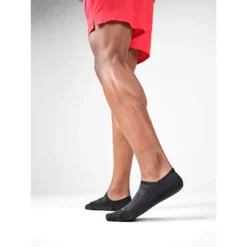 Feetures Unisex Elite Light Cushion Mini Crew Sock- Black -Patagonia Shop elite invisible black