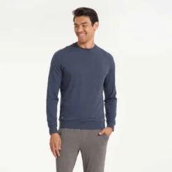 Patagonia Shop 25 Vuori Men's Ponto Performance Crew - Azure Heather