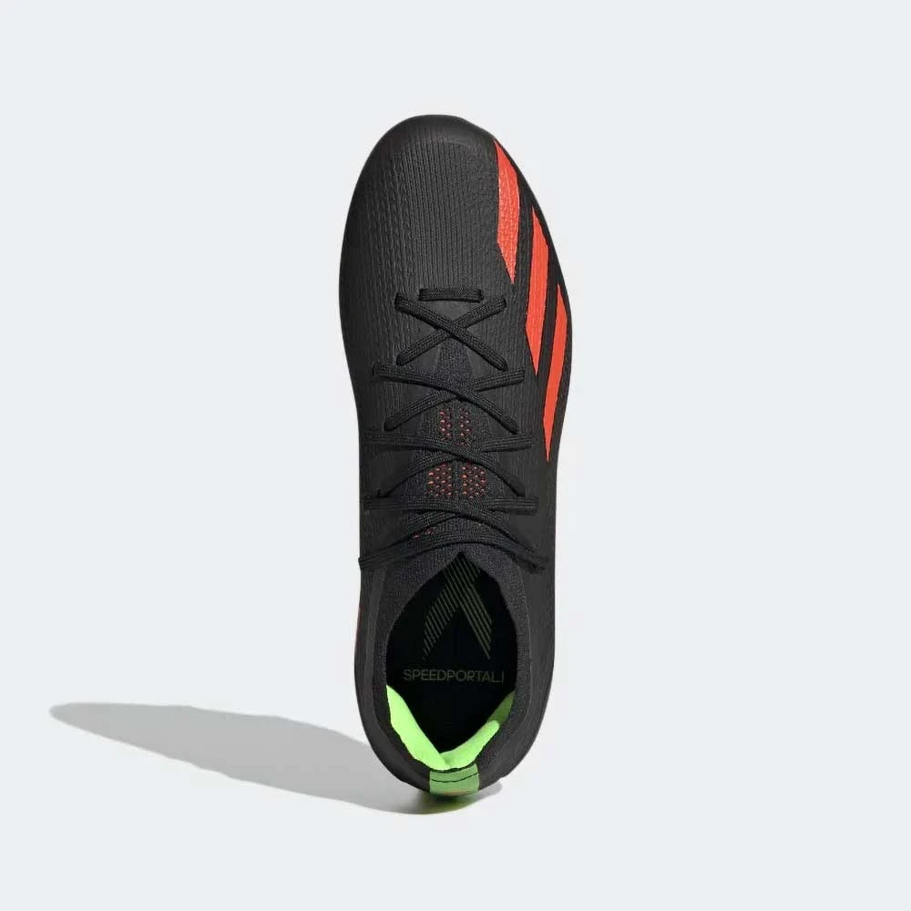 ADIDAS Youth JR X SpeedPortal 1 FG Soccer Shoe - Core Black/Solar Red/Solar Green 6 ADIDAS Youth JR X SpeedPortal 1 FG Soccer Shoe - Core Black/Solar Red/Solar Green - Image 6