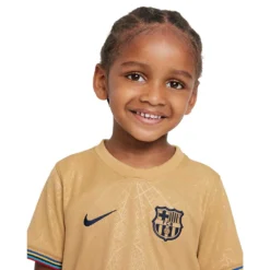 Youth Nike FC Barcelona 2022/23 Away Jersey - Club Gold/Obsidian