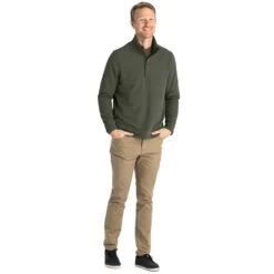 Men's Gridback Fleece Snap Pullover - Dark Olive -Patagonia Shop gridback fleece pullover dark olive men 4