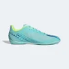 Unisex Adidas X Speedportal .4 IC Soccer Shoe - Clear Aqua/Powder Blue/Solar Yellow- Regular (D)