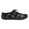 Keen Women's Howser III Slide Shoe - Black Plaid/Steel Grey - Regular (B)