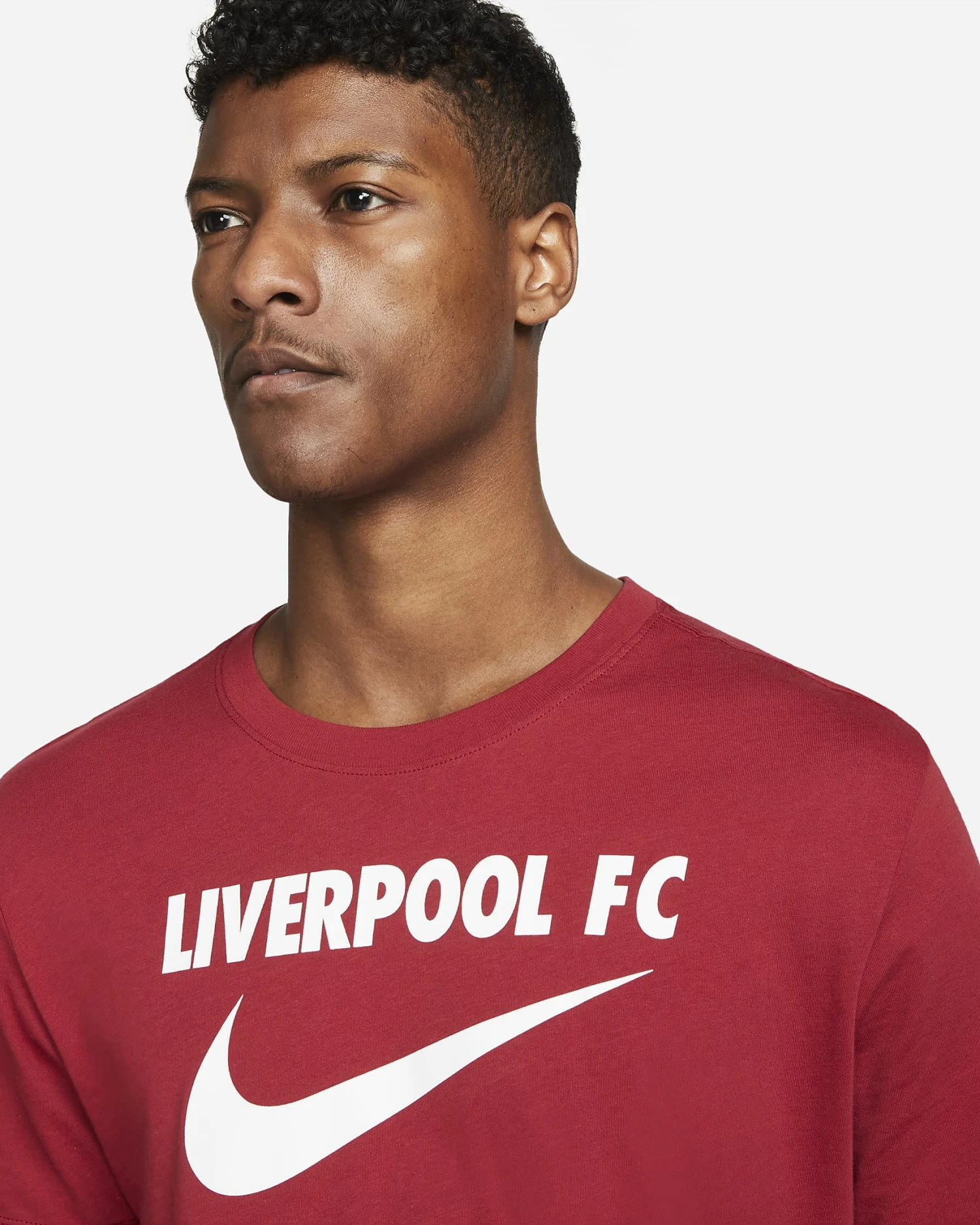 Nike Men's Liverpool Swoosh T - Red 5 Nike Men's Liverpool Swoosh T - Red - Image 5