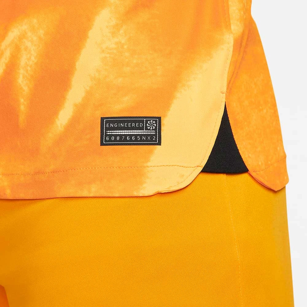 Nike Men's Netherlands 2022/2023 Stadium Home Long Sleeve Jersey - Laser Orange/Black 5 Nike Men's Netherlands 2022/2023 Stadium Home Long Sleeve Jersey - Laser Orange/Black - Image 5