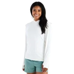 Women's Bamboo Shade Hoodie II- Bright White