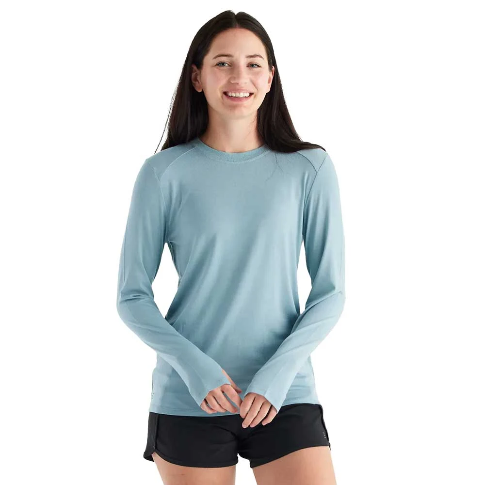 Women's Bamboo Shade Long Sleeve II Top - Ocean Mist 1 Women's Bamboo Shade Long Sleeve II Top - Ocean Mist