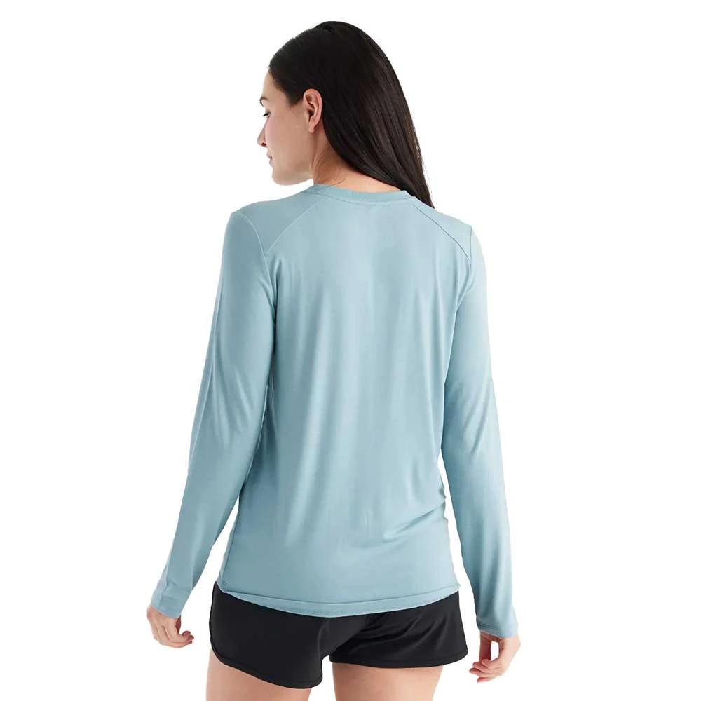 Women's Bamboo Shade Long Sleeve II Top - Ocean Mist 2 Women's Bamboo Shade Long Sleeve II Top - Ocean Mist - Image 2