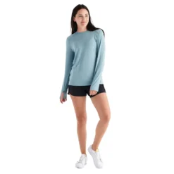 Women's Bamboo Shade Long Sleeve II Top - Ocean Mist 5 Women's Bamboo Shade Long Sleeve II Top - Ocean Mist -Patagonia Shop shade long sleeve ocean mist women 3