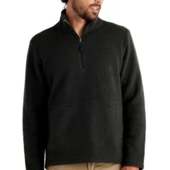 Patagonia Shop 23 Men's Bamboo Sherpa Fleece Quarter Zip - Onyx