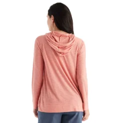 Women's Bamboo Slub Hoodie - Bright Clay -Patagonia Shop slub hoody bright clay women 2